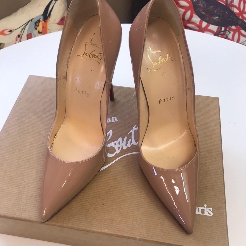Christian Louboutin Tan Stiletto Heels